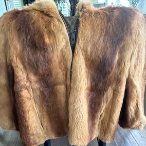 J. Saint Laurent Paris New York designer, Rabbit Fur Coat vintage gorgeous